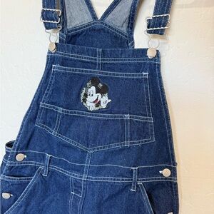Blue Denim Overalls with Mickey